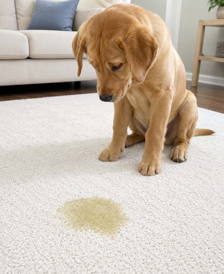 Pet stain removal carpet cleaning